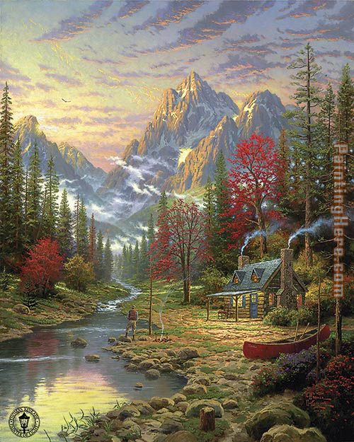 The Good Life painting - Thomas Kinkade The Good Life art painting